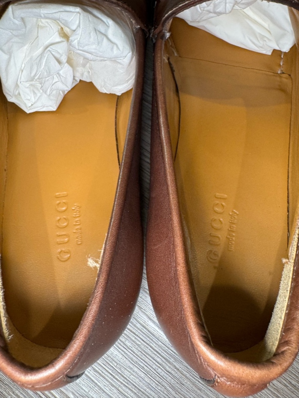Gucci Jordaan Horsebit Leather Loafers in Brown - Picture 8 of 16
